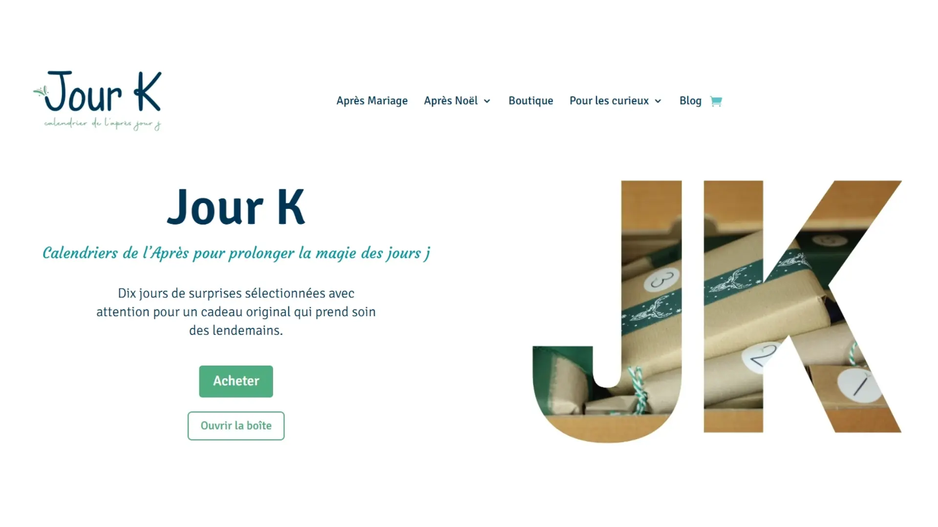 Jour K - Page d'accueil creation site e-commerce jour k page accueil